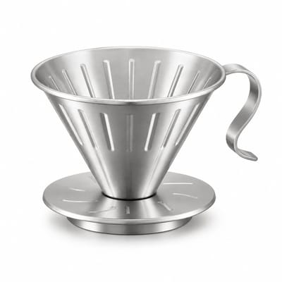 My Green Deal – RVS Koffiefilter Zilver – Koffiefilterhouder – Koffiefilter Herbruikbaar – Premium 304 RVS – Duurzaam & Vaatwasserbestendig
