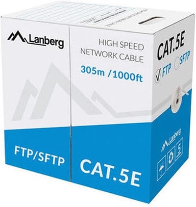 Lanberg Sftp-Patchkabel Voor Lan-Netwerk Cat 5E 305M Koper Cpr Fluke