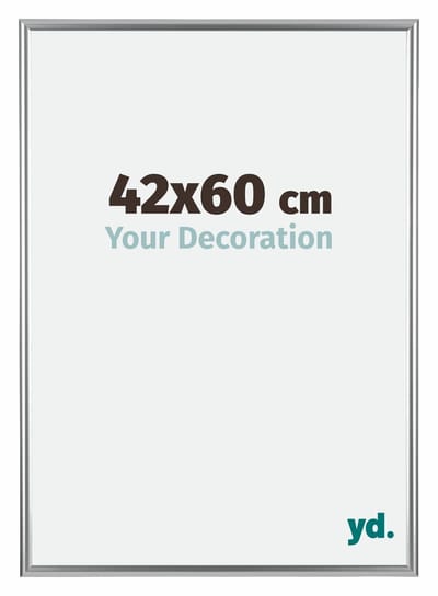 Your Decoration - Fotolijst 42x60 cm - Kunststof - Zilver - Bordeaux