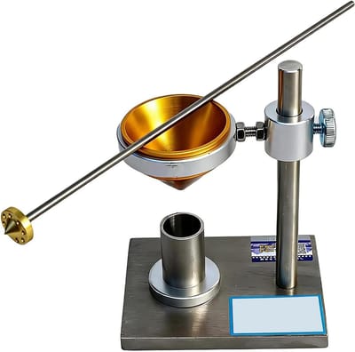 Bodem Zwelling Tester - Roestvrij Staal Meetinstrument - Bodem Analyse - Nauwkeurige Metingen - 10ml Cup - Zilver