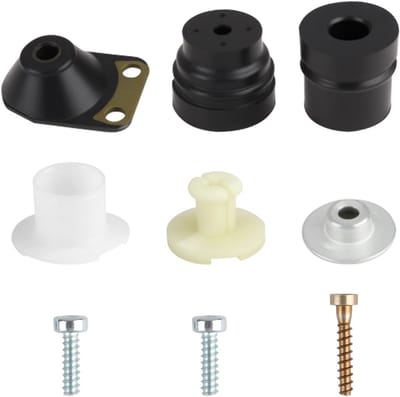 Kettingzaag Trillingsdempers - Rubberen Buffers - Gereedschap Onderhoud - Vibratie en Geluid Reductie - 9 Stuks - Zwart