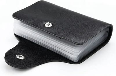 Pasjeshouder - creditcardhouder - mapje voor pasjes - bankpashouder - visitekaartjes houder - card holder wallet - card protector - mannen en vrouwen - 12 pasjes - Zwart