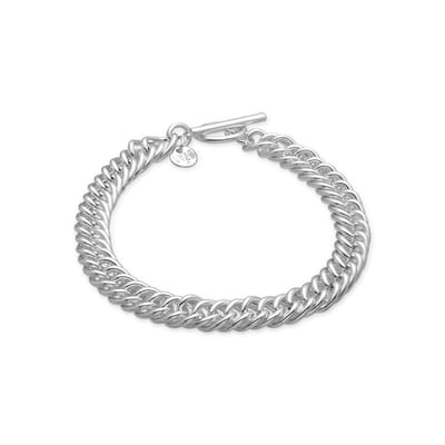 Luxenter armband afgewerkt in rhodium - Delsa