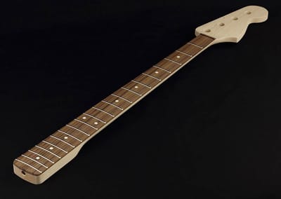 Allparts JRO – Jazz Bass® hals, palissander toets, 10 radius, unfinished