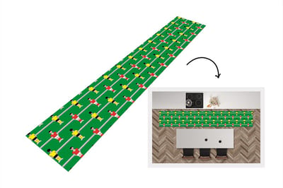 Keukenloper - Loper keuken - Patronen - Voetbal - Sport - 300x50 cm - Keukenloper vinyl