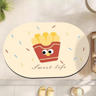 De Nieuwe Populaire Cartoon Bloem Badkamer Absorberende Mat Creatieve Huishoudelijke Wastafel Voor De Badkamer Vuile en Antislip Mat 40 * 60Cm )