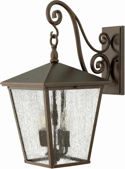 Bohemian Wandlamp - Steady Lighting - Metaal - Bohemian - E14 - L: 41.9cm - Voor Buiten - Woonkamer - Eetkamer - Brons