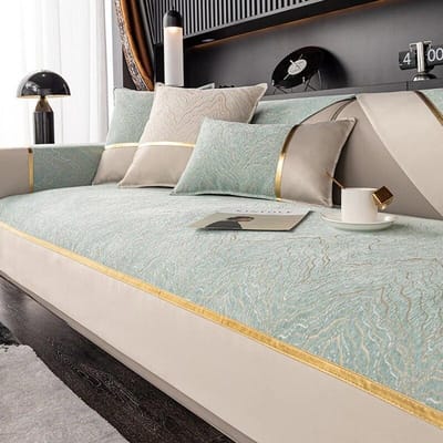 Universele Bankhoes Luxe Antislip Bankkussen Chenille Bankkussen Hoeslakens Voor Woonkamer Armleuning Rugleuning Handdoeken 70x70CM 1pc