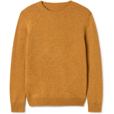 TWOTHIRDS Cagraray Knit Bicolour Mustard Maat: L | Sweaters Outlet | Heren | Bruin
