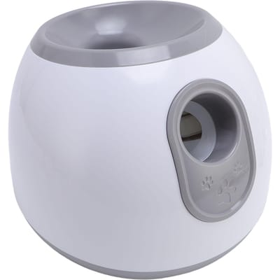 Automatische Ballenwerper voor Honden 3 Niveaus Verstelbaar Automatische Huisdier Ballenwerper EU Plug white