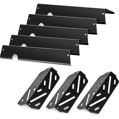 Flavorizer Bars en Hittegeleiders, 44cm Grill Vervangingsonderdeel, voor Weber Genesis ll 310 315 335 340, E/S 325s, ES/SX 325s, E/S 335, EX/SX/EPX-335