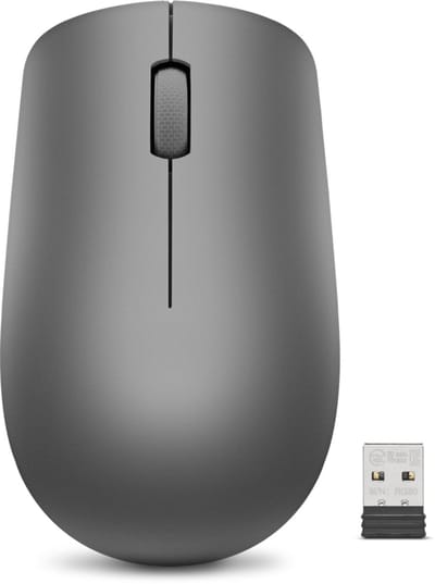 Lenovo 530 Draadloos Muis - Muis - 2.4 GHz - graphite - Muis - Optisch - 3 knoppen - Zwart