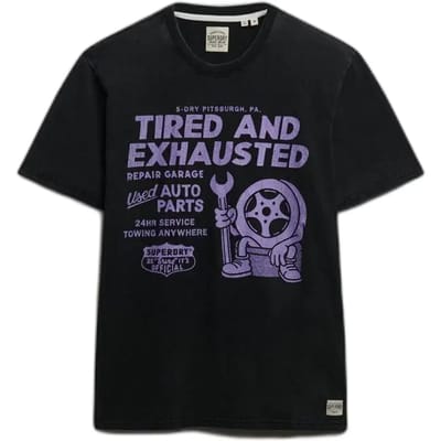 Superdry - Local Business T-shirt met losse pasvorm - Heren - T-shirts