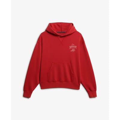 Superdry Heritage Hamptons Hoodie Red Grootte: 36