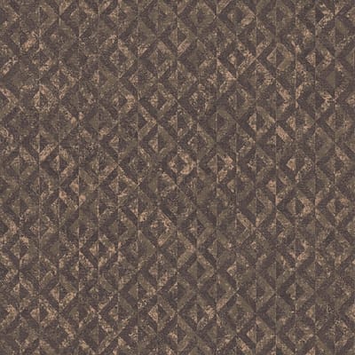 Grafisch behang Profhome 395053-GU vliesbehang gestructureerd met geometrische vormen en metalen accenten zwart bruin goud 5,33 m2