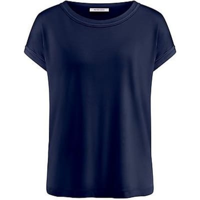 Shirt ronde hals Van Peter Hahn blauw