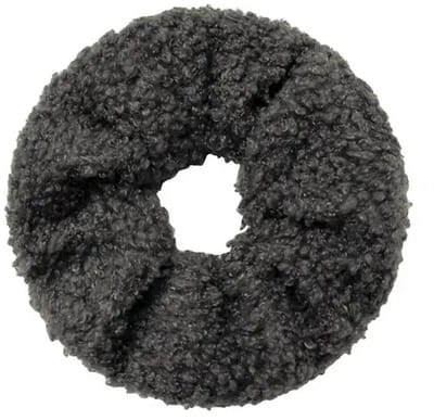 Scrunchie Teddy Stof Grijs - Yehwang - LotusPiercingsNL