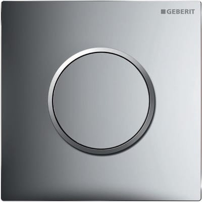 Geberit Type10 urinioir bedieningsplaat - pneumatisch - ronde knop - glans chroom mat
