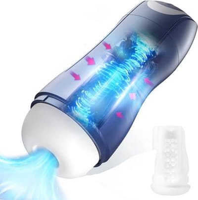 Luxe Blowjob Simulator – Met Realistisch Zuigeffect – Mannelijke Masturbator Cup – Vibratie Blowjob – Pocket Pussy – Seksspeeltjes voor Mannen – Penispomp