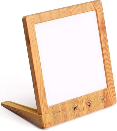 White-label® Daglichtlamp - Lichttherapie Lamp - Bureaulamp Led - Bruin
