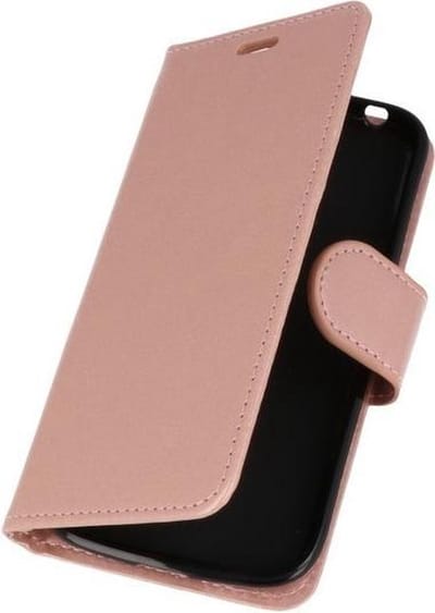 Roze Wallet Case Hoesje voor Huawei Honor 7X