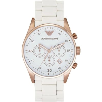 Emporio Armani AR5920 Dames Sportivo Horloge Wit