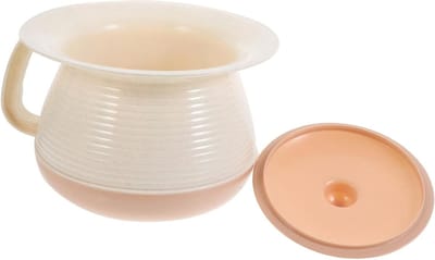 Kinder Urinoir Pot - Draagbare Toiletemmer - Thuiszorg Hulp - Met Deksel Isolatie - 20.5 x 20.5 x 14 cm
