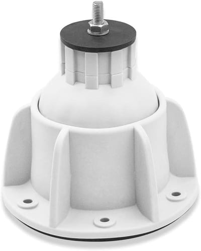 Vloerhouder Airco Buitenunit - Verstelbare Airco Steun - Airco Installatie - Universeel Geschikt - 165-255 mm Hoogte - Wit
