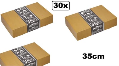 30x BIO Cateringdozen great food 35cm - catering salade maaltijd bezorg doos thuis bezorg