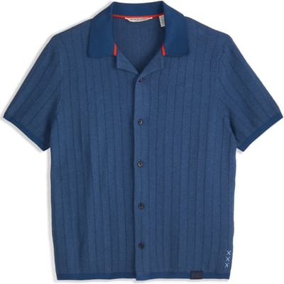 Scotch & Soda Button Front Sweater Top Dark Denim Taglia: S | Maglioni a maglia Outlet | Uomo | Blu