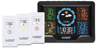 Kleurrijk Weerstation met 3 Sensors – Tijd, Datum en Weersvoorspelling