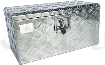 Aluminium opbergkist 600x300x300 (2.0mm) met slot en gasveer