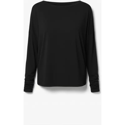 Viscose Oversize Longsleeve ZWART