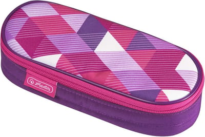 Luie etui Airgo 22 cm - Roze Cubes