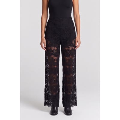 The Kooples Stretch Lace Trousers Black Maat: 34 | Pantalons Outlet | Dames | Zwart