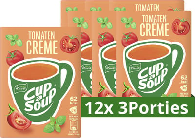 Knorr Cup A Soup - Tomaat Crème - zonder smaakversterkers, kleurstoffen en conserveermiddelen - 36 Porties