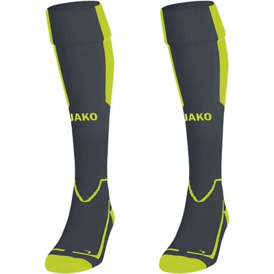 Jako Lazio Voetbalkousen - Lime / Antraciet | Maat: 35-38