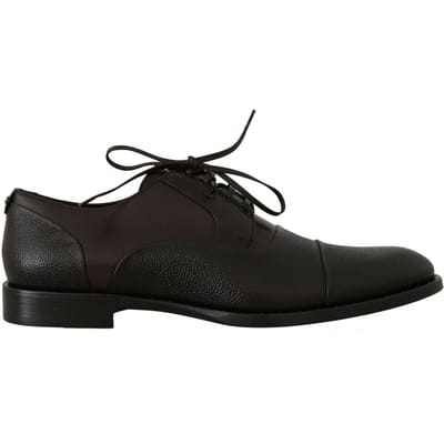 Dolce & Gabbana Bruine Leren Veterschoenen Heren