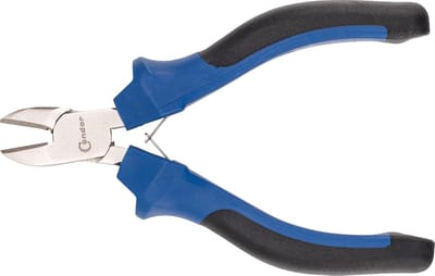 Zijsnijtang - Fijne tang - Precisie knippen - Zelfopenend ontwerp - 115 mm - Grijs