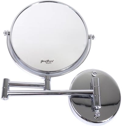 Make-up Wandspiegels knikarm zilver Ø20cm-5x vergroting