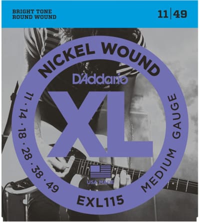 D'Addario EXL115 - Snarenset voor elektrische gitaar .011-.049