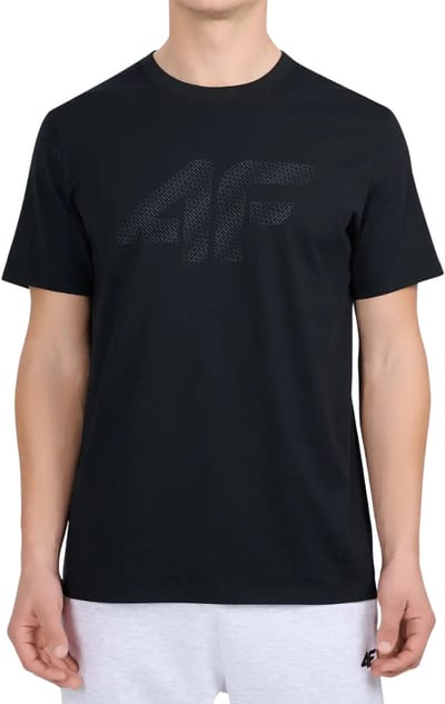 4F T-shirt Heren Zwart - Maat M