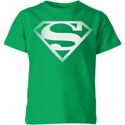 Superman Spot Logo Kids' T-Shirt - Green - 98/104 (3-4 jaar)