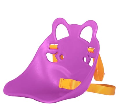 Poppen Fietsstoeltje - Draagstoel Accessoire - Spelend Leren - Zachte Siliconen - 18x20x19 cm - Paars