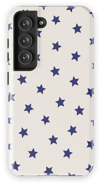 DripCase Hoesje Samsung Galaxy S23 | Sterren Design | Magnetisch Opladen | 2-in-1 Ontwerp | Stars Backcover Classic Navy