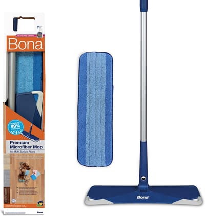Bona Premium Microvezel Vloer Mop - Vloerwisser - In Hoogte Verstelbaar - Inclusief Microvezel Doek - 42 CM