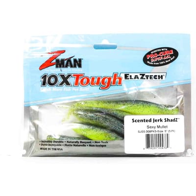 Zman Soft Lure Jerk ShadZ 5 Inch 5/Pack Sexy Mullet (4769)