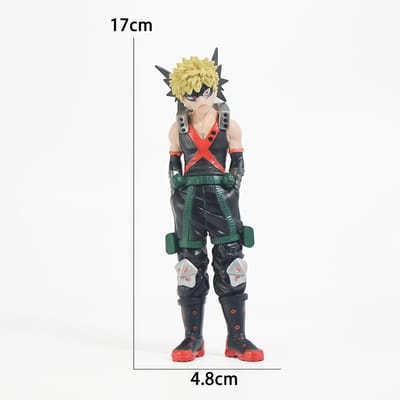 MHA Anime Bakugou Katsuki Figuur Staand Actiefiguur My Hero Academia Collectie Anime Poppen Speelgoed PVC Model Jongen Meisje Cadeaus gray