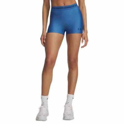 Under Armour Heatgear Korte Broek Blauw L Vrouw