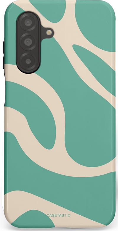 Casetastic hoesje geschikt voor Samsung Galaxy A26 - Dubbellaagse bescherming - Zand Groene Vlaktes - Fashion Case - Saliegroen Zand